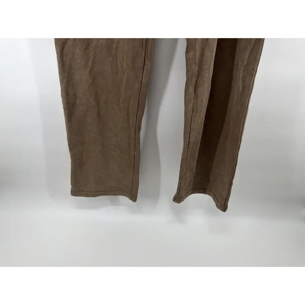 Threads 4 Thought Men's Brown Large Kevin Mineral Wash French Terry Pants NWT